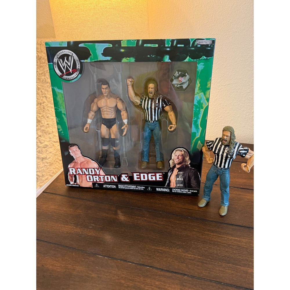 WWE Jakks Pacific Randy Orton & Edge Action Figure Set Ruthless Aggression New